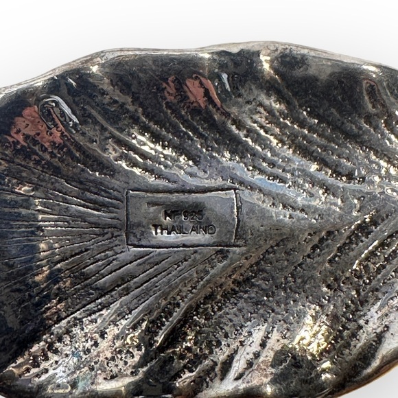 925 Leaf/feather dangle earrings - Picture 4 of 5